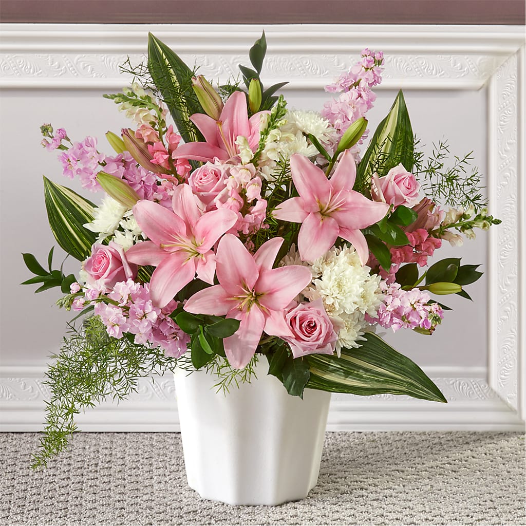Simply Serene Floor Basket – Floristo Bermeo Ii, Big Lake MN