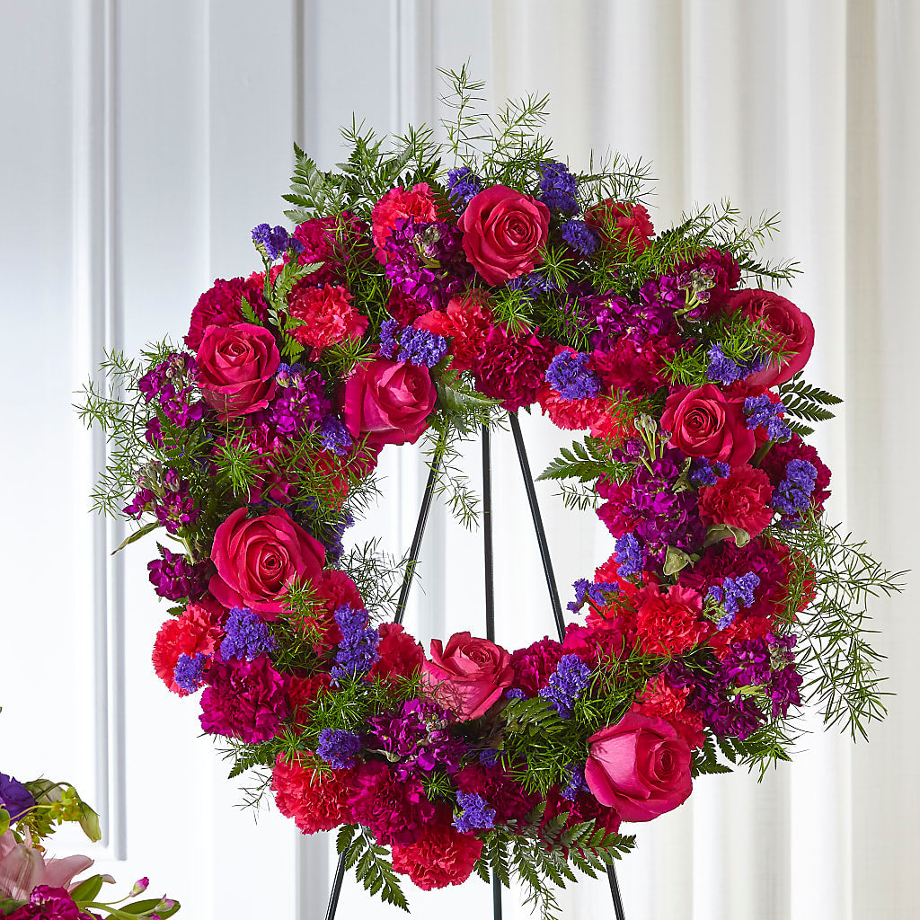 Calming Colors Wreath – Floristo Bermeo Ii, Big Lake MN