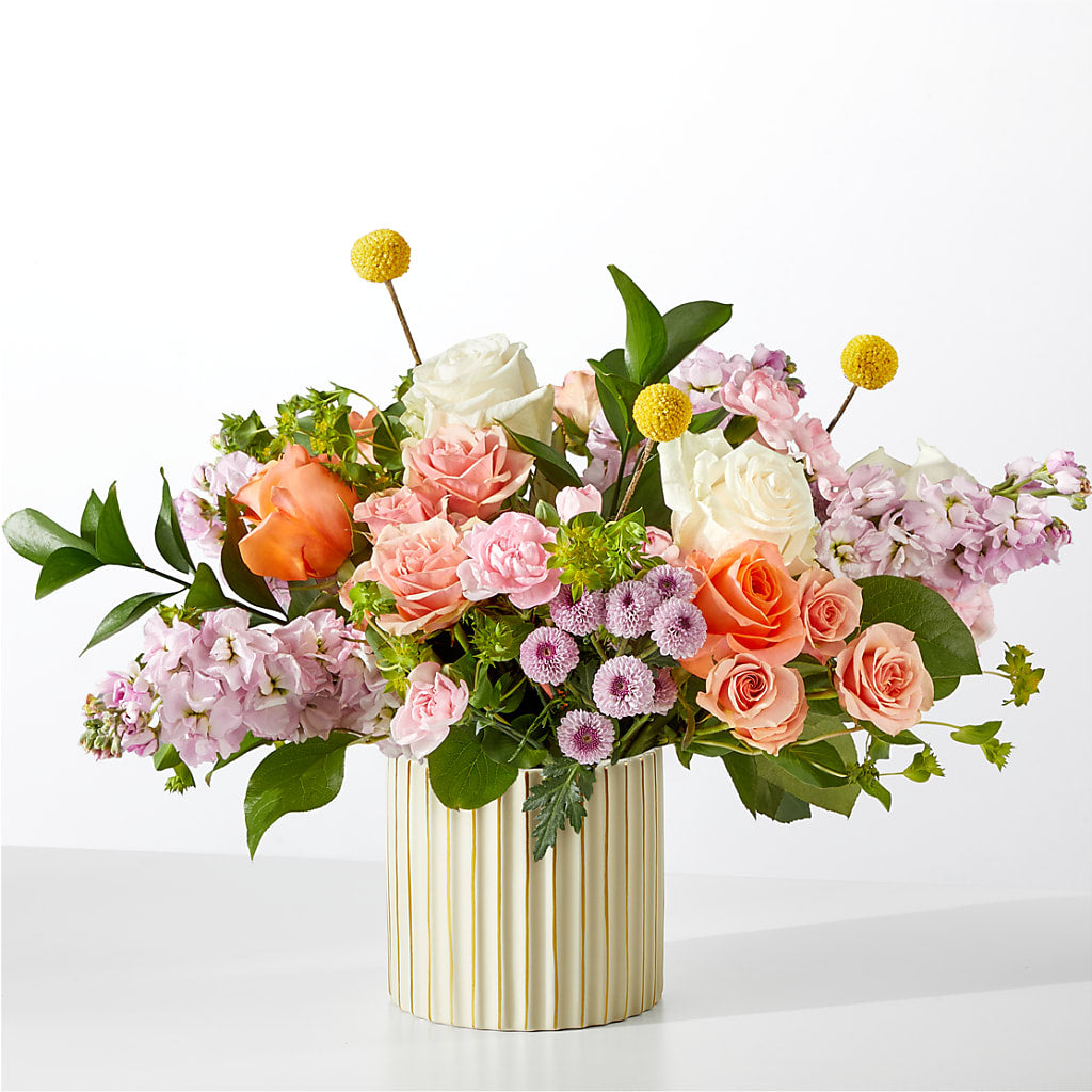 French Market Bouquet with Ivory Vase – Floristo Bermeo Ii, Big Lake MN