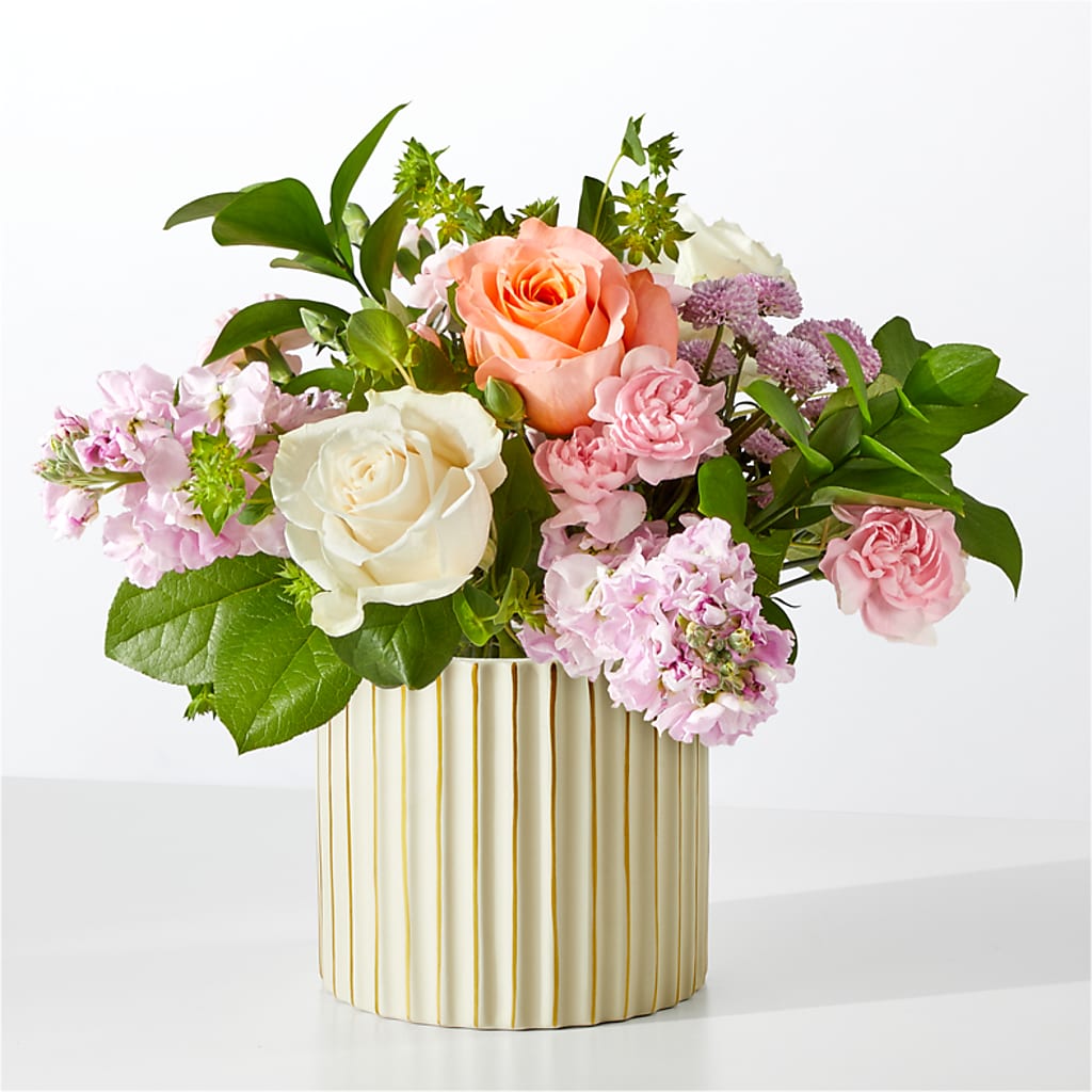 French Market Bouquet with Ivory Vase – Floristo Bermeo Ii, Big Lake MN