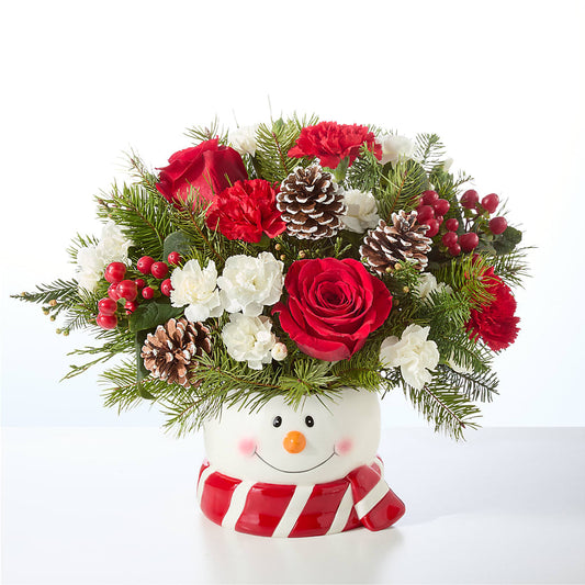 Jolly Snowman Bouquet –  Floristo Bermeo Ii, Big Lake MN