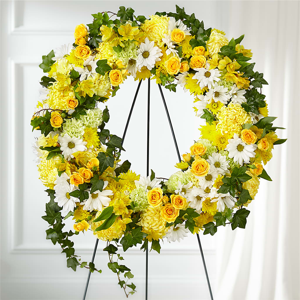 Golden Remembrance Wreath –  Floristo Bermeo Ii, Big Lake MN