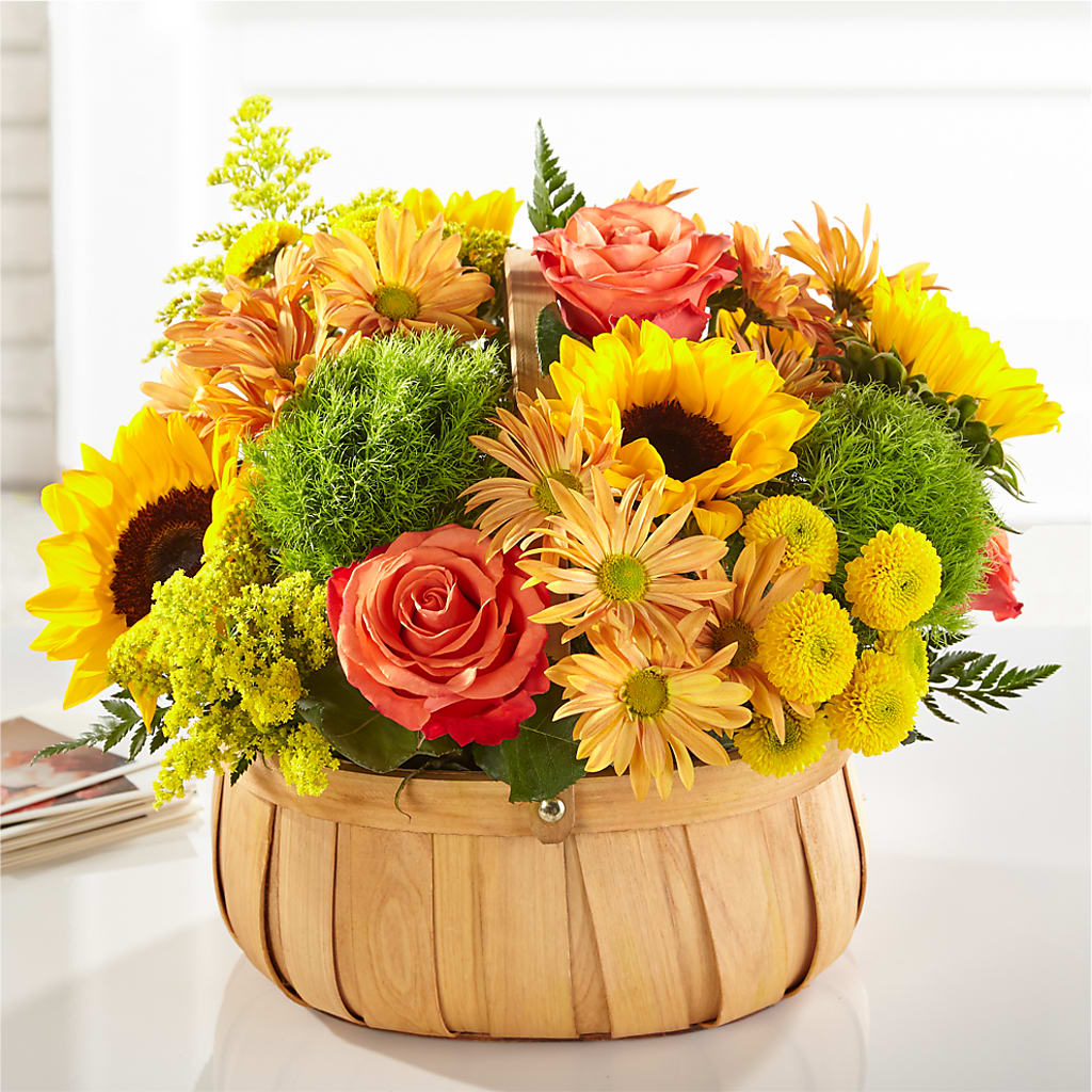 Harvest Sunflower Basket –  Floristo Bermeo Ii, Big Lake MN