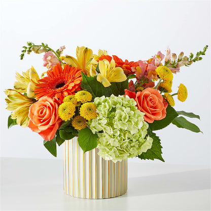 Autumn Sunshine Bouquet with Ivory Vase –  Floristo Bermeo Ii, Big Lake MN