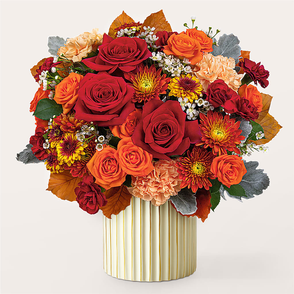 Merlot Bouquet with Ivory Vase –  Floristo Bermeo Ii, Big Lake MN