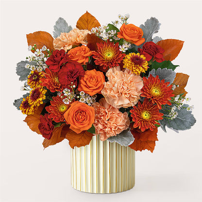 Merlot Bouquet with Ivory Vase –  Floristo Bermeo Ii, Big Lake MN