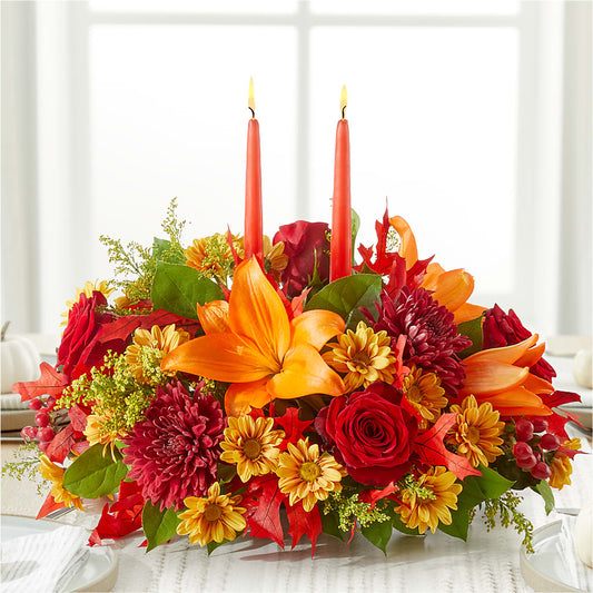 Autumn's Embrace Centerpiece –  Floristo Bermeo Ii, Big Lake MN