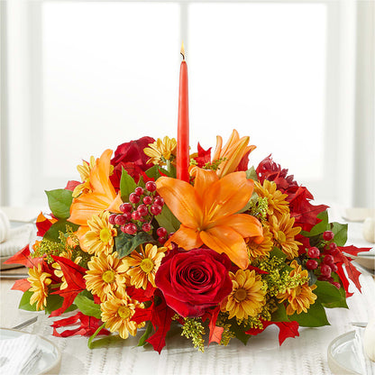 Autumn's Embrace Centerpiece –  Floristo Bermeo Ii, Big Lake MN
