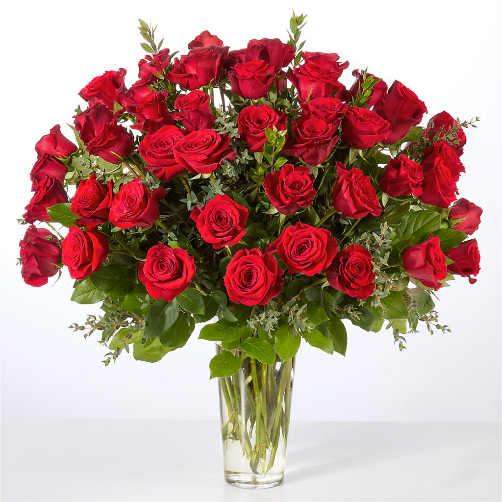 Forever Yours Fifty Stem Red Rose Bouquet –  Floristo Bermeo Ii, Big Lake MN